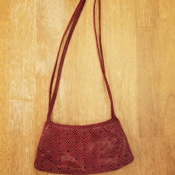 Michelle LaLonde Red/Black lambskin handbag - Picture 2 of 11